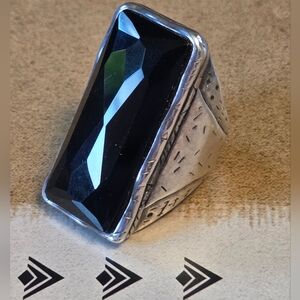 Silpada Sterling Silver & Black Onyx Ring